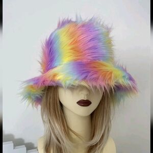 Ombre Fuzzy Bucket Hat